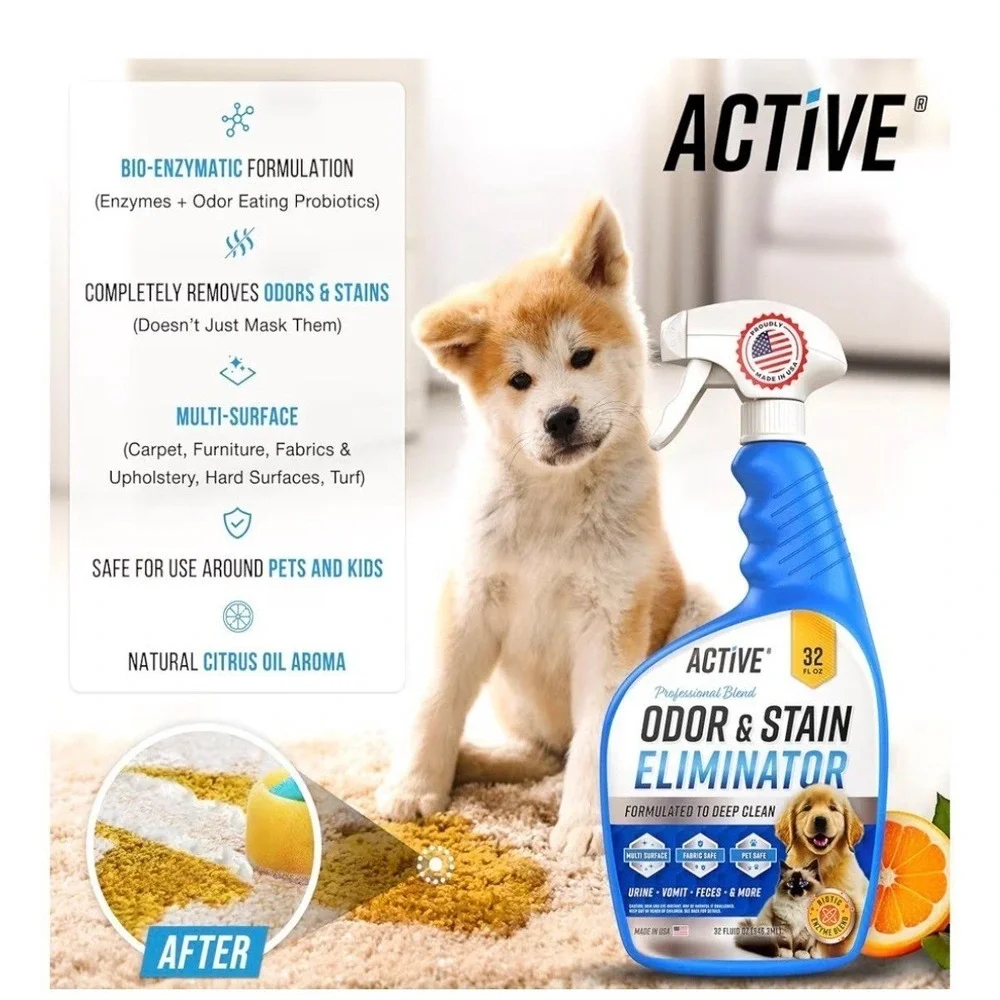 2 bottles - Pet Odor and Stain Eliminator - 32 oz